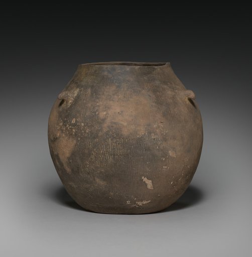 Lidded Jar with Four Horn Lugs