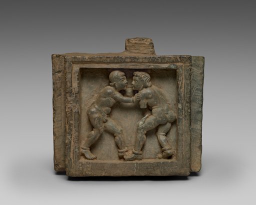 Architectural Bracket with Wrestlers