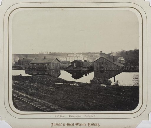 Industrial Buildings (Reflected in Erie Canal, Meadville?)