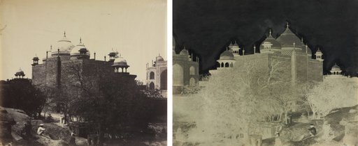 Taj Mahal, Back View of the Rest-House, with Figure