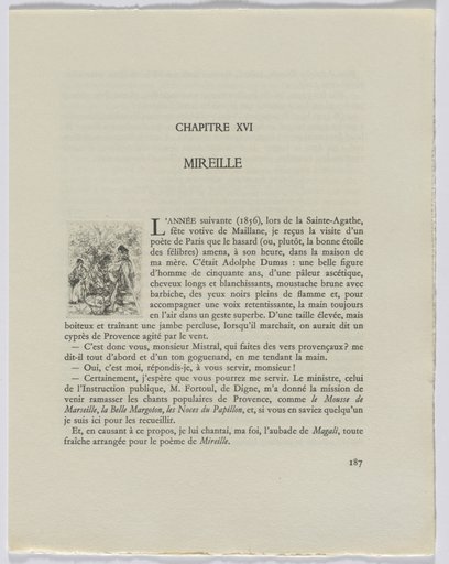 Frédéric Mistral: Mémoires et Recits by Frédéric Mistral: figures outside (page 187)