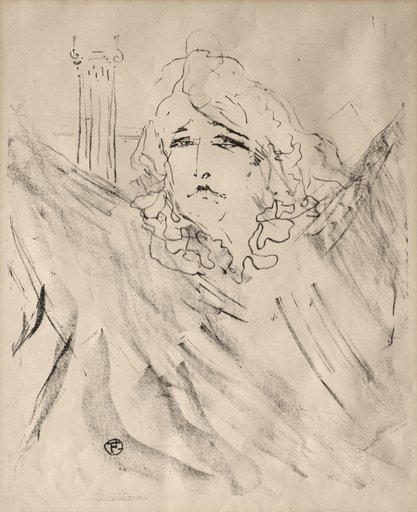 Portraits of Actors and Actresses: Thirteen Lithographs: Sarah Bernhardt