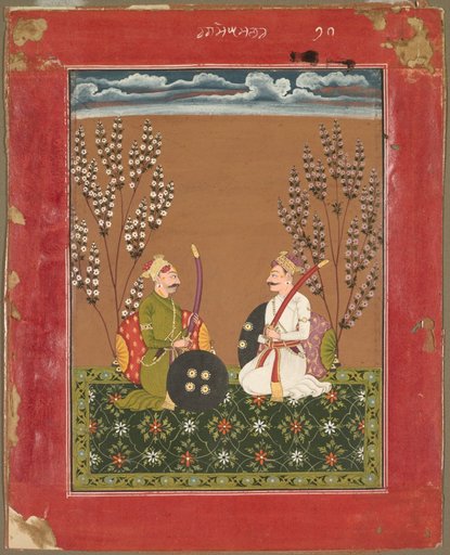 Surmananda Ragaputra of Hindol, from a Ragamala
