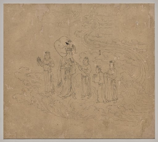 Album of Daoist and Buddhist Themes: Procession of Daoist Deities: Leaf 10