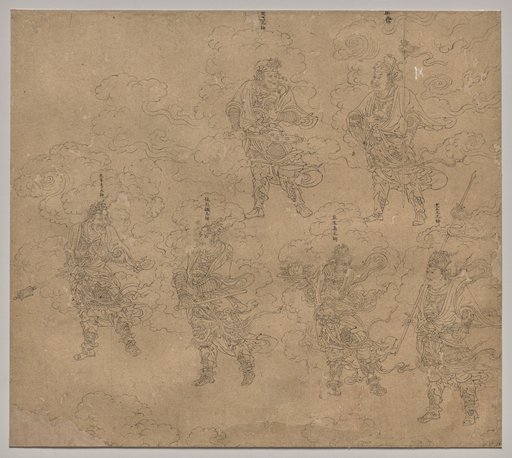 Album of Daoist and Buddhist Themes: Procession of Daoist Deities: Leaf 14