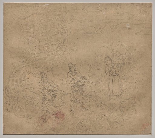 Album of Daoist and Buddhist Themes: Procession of Daoist Deities: Leaf 17