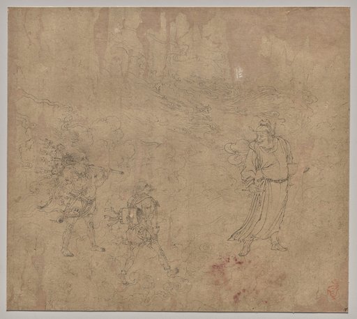 Album of Daoist and Buddhist Themes: Procession of Daoist Deities: Leaf 18