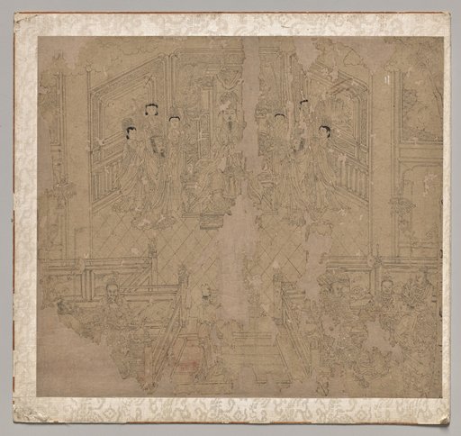Album of Daoist and Buddhist Themes: Procession of Daoist Deities: Leaf 2