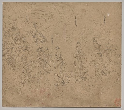 Album of Daoist and Buddhist Themes: Procession of Daoist Deities: Leaf 20