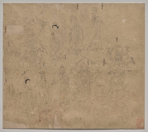 Album of Daoist and Buddhist Themes: Procession of Daoist Deities: Leaf 21