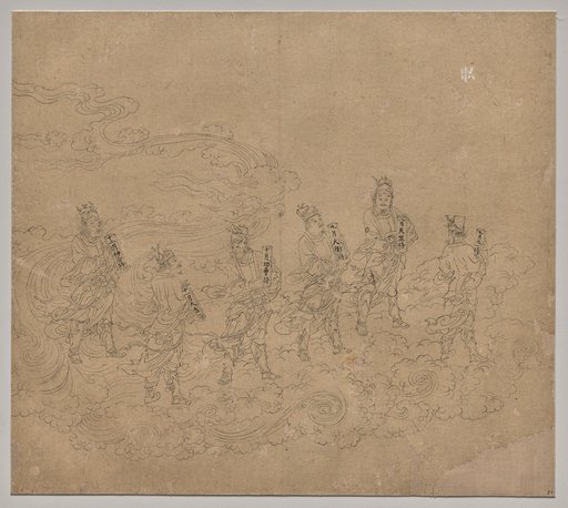 Album of Daoist and Buddhist Themes: Procession of Daoist Deities: Leaf 24