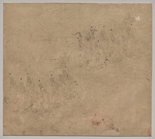Album of Daoist and Buddhist Themes: Procession of Daoist Deities: Leaf 25