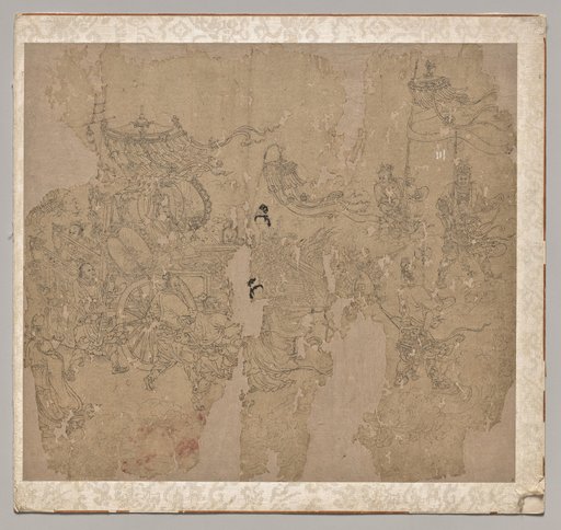 Album of Daoist and Buddhist Themes: Procession of Daoist Deities: Leaf 3