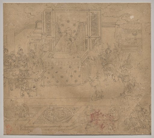 Album of Daoist and Buddhist Themes: Kings of Hells: Leaf 30
