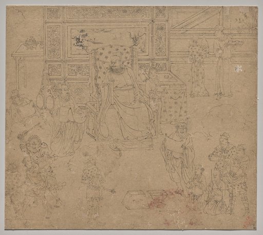 Album of Daoist and Buddhist Themes: Kings of Hells: Leaf 34