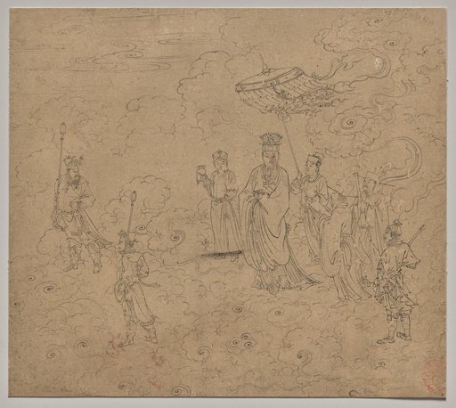 Album of Daoist and Buddhist Themes: Procession of Daoist Deities: Leaf 8