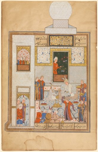 Bahram Visits the White Domed Pavilion on Friday (recto)