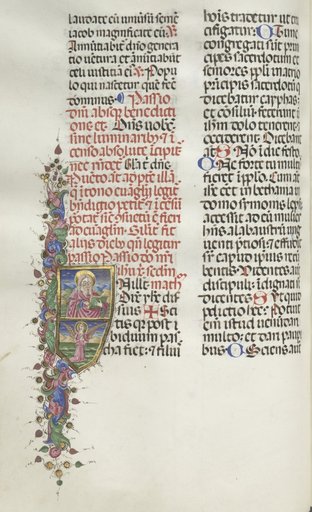 Missale: Fol. 116: Saint Matthew with Angel