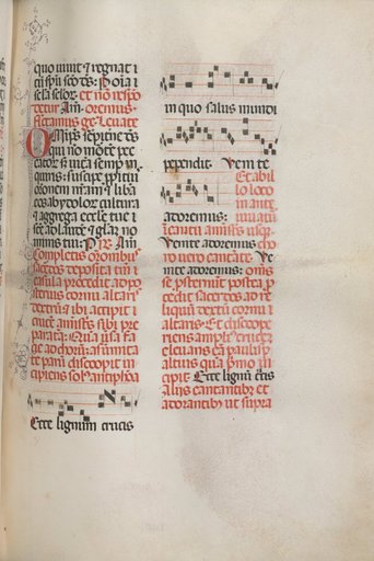 Missale: Fol. 148: Music for "Ecce lignum cruces..."