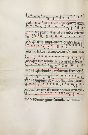 Missale: Fol. 155v: Music for "Exultet"