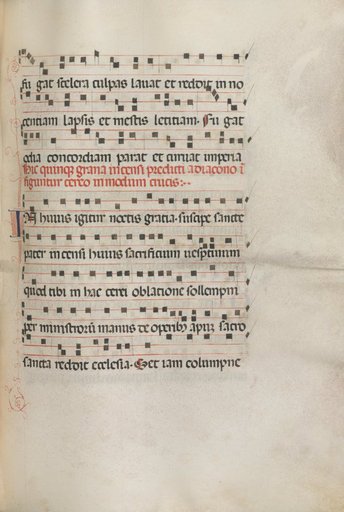 Missale: Fol. 156: Music for "Exultet"