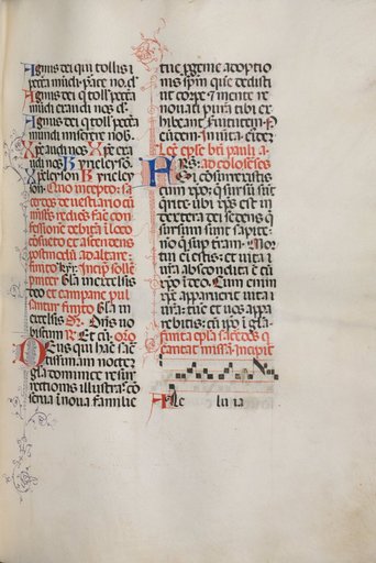 Missale: Fol. 171: Music for "Alleluia" etc. at beginning of Easter