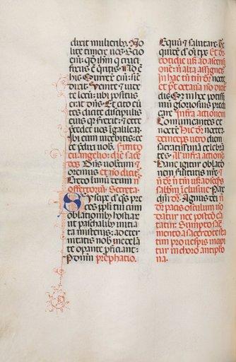 Missale: Fol. 172v: Music for "Alleluia" etc. at beginning of Easter