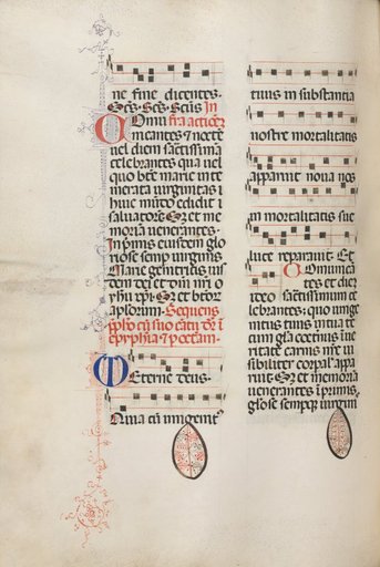 Missale: Fol. 177v: Music for various ordinary prayers