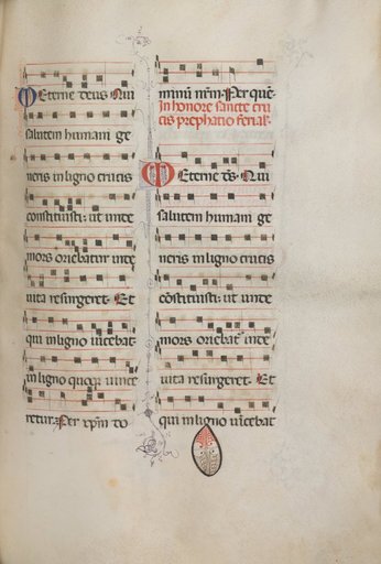 Missale: Fol. 182: Music for various ordinary prayers