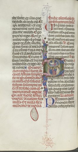 Missale: Fol. 208v: Ascension of Christ