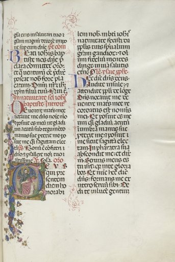 Missale: Fol. 287: Saint John the Baptist