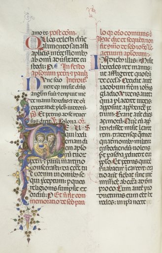 Missale: Fol. 290v: Saints Peter and Paul