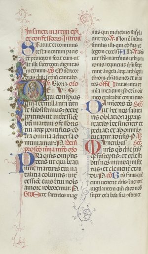Missale: Fol. 324v: Saint Martin