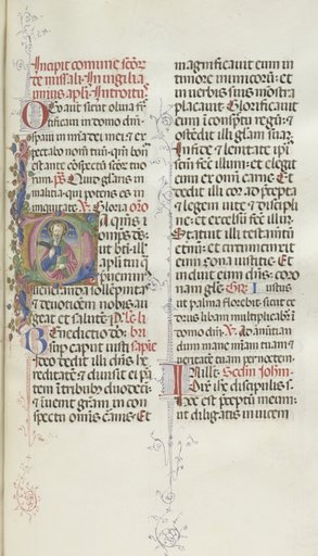 Missale: Fol. 327: Saint Bartholomew