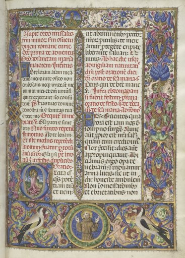 Missale: Fol. 9: Ordo Missalis (full borders)