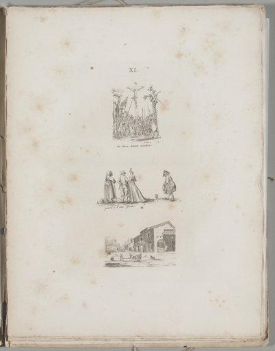 Art of the Lithograph: Three Engraving Examples, Plate XI