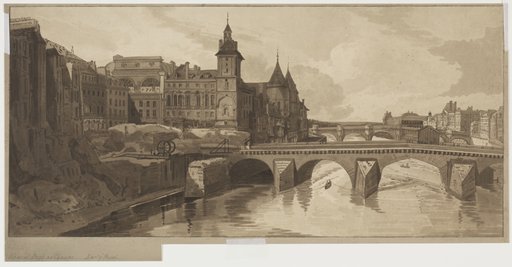 Selection of Twenty of the Most Picturesque Views in Paris:View of Pont au Change