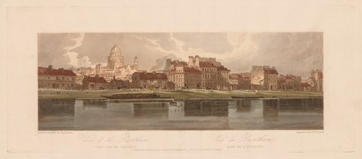 A Selection of Twenty of the Most Picturesque Views in Paris: View of the Pantheon taken from the Arsenal