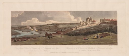 A Selection of Twenty of the Most Picturesque Views in Paris: View from Palace Terrace, at St. Germain en Laye, the Aquaduct of Marli seen in the Distance