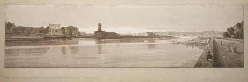 A Selection of Twenty of the Most Picturesque Views in Paris: View of the Village of Chaillot, &c taken from Pont de la Concorde