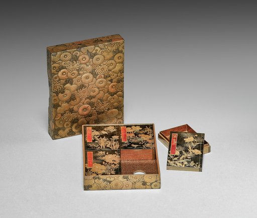 Nested Boxes with Chrysanthemums