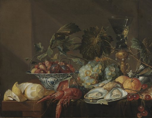 Still-Life with Crayfish, Oysters, and Fruit