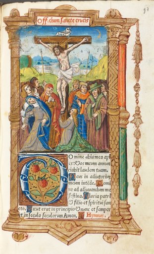 Printed Book of Hours (Use of Rome): fol. 55r, The Crucifixion