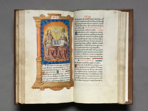 Printed Book of Hours (Use of Rome): fol. 95r, The Trinity