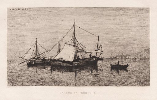 Fishing Boat/Coastal Shipping Boat (Italian Coast) (Barque de Pecheurs/Barque de Cabotage (Côtes d'Italie)
