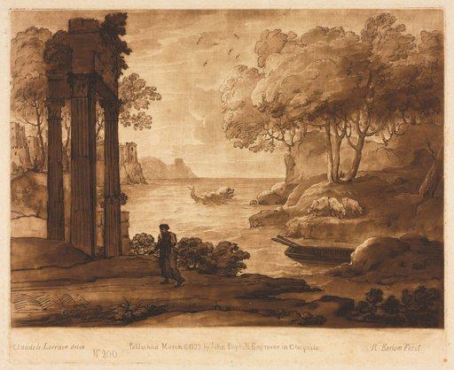 Liber Veritatis: No. 200, A View on the Sea Shore, with the Story of Jesus
