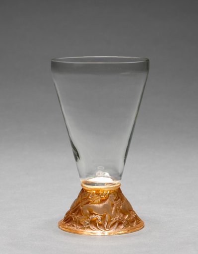 Hunting Dogs Footed Red Wine Glass (Verre à pied, chasse chiens)