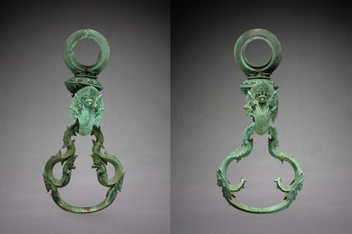 A Pair of Decorated Palanquin Hooks and Rings