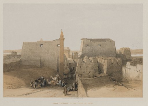 Egypt and Nubia, Volume II: Grand Entrance to the Temple of Luxor