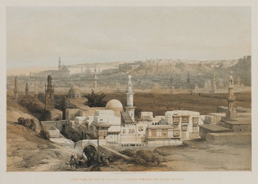 Egypt and Nubia, Volume III: Cairo from the Gate of Citzenib, Looking towards the Desert of Suez